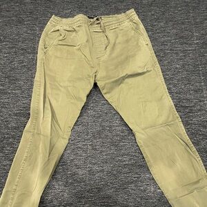 Hollister light green joggers M